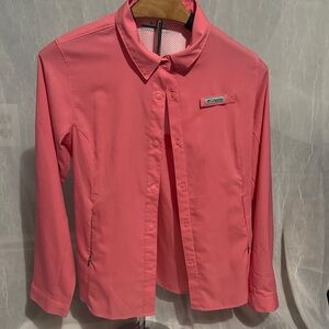 Columbia PFG Vibrant Pink Long Sleeve Shirt